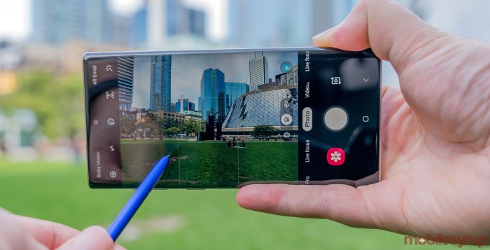 Samsung galaxy note 10 four cameras