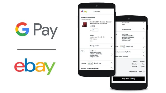 Ebay google pay support next month