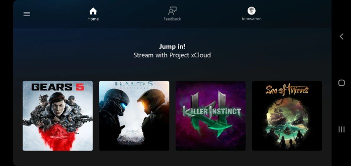 Microsoft demonstrates its xcloud game streaming service