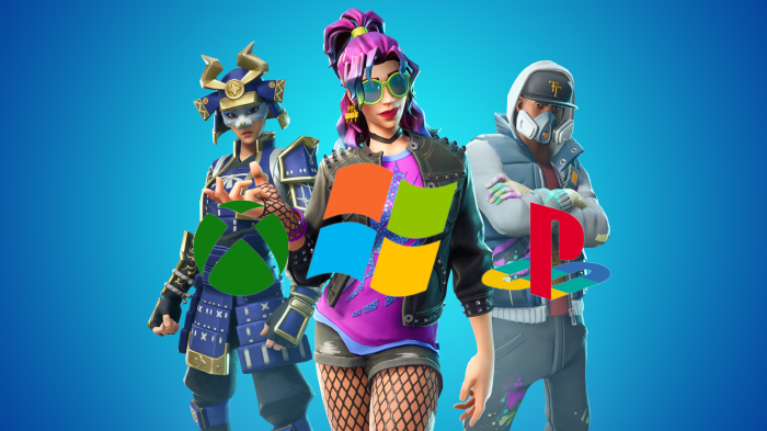 Fortnite update xbox one ps4 fight each other