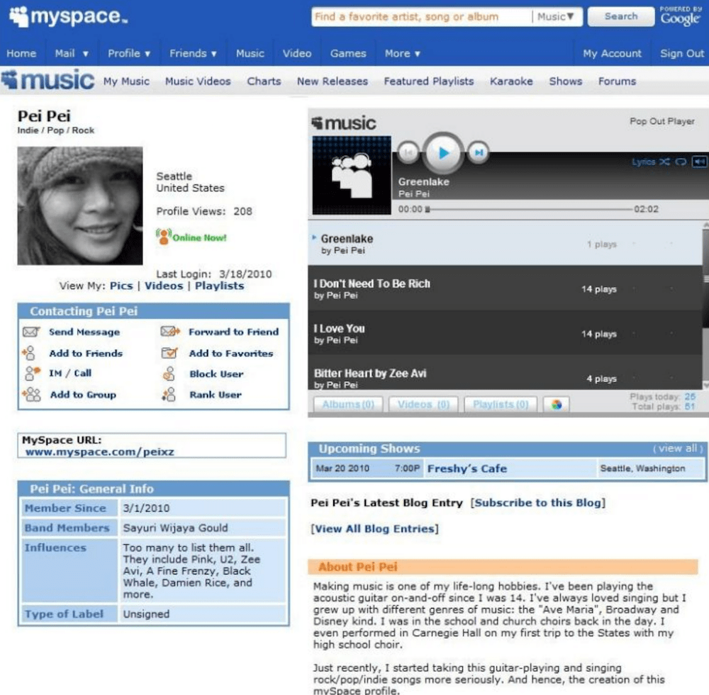 Myspace lost decades worth of music uploads